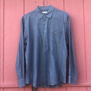 Mens Collar Button Up Dress Shirt